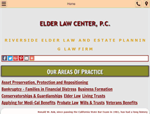 Tablet Screenshot of elderlawcenter.net